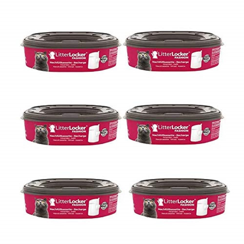 Litter Locker Fashion Refill Cassette, Economy Pack of 6