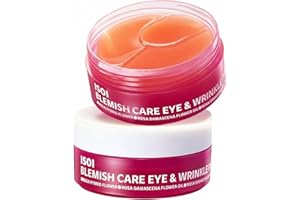 ISOI Blemish Care Under Eye Patch for Dark Circles, Puffiness and Wrinkles, Hydrating Gel Eye Masks with Hyaluronic Acid & Bulgarian Rose Oil, Korean Skin Care (90 pcs, 3.17 oz)