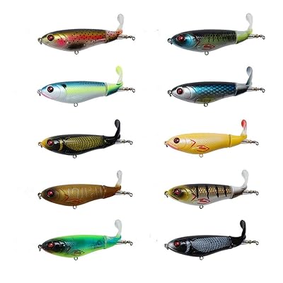 doitpe fishing lure D-Ski Custom Baits 6" Dozer DNR it was designed as a cast and retrieve lure DOITPE Topwater Fishing Lures 4.0"/0.46oz