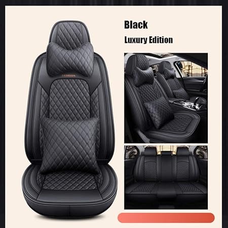 Amazon すべてのモデルのプジョーユニバーサルカーシートカバーsw08 5008 3008 T9 6076 Rcz 4008 s黒お手入れが簡単 防水 防塵 通気性 一般的な革製カーシートカバー シートカバー 車 バイク