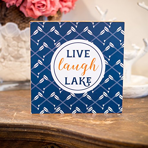 Lake My Day Sailboat Silhouette Tray, Throw Pillow and Wall Art Plaque Set of 3 for the Home