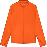 Poekuao Boys Toddler Rash Guard Long Sleeve Zip Up UPF 50+ Sun Protection UV Shirts Quick Dry Kids SPF Swim Shirt Thumb Hole