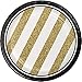 Creative Converting 317547 8-Count Sturdy Style 7-Inch Paper Dessert Plates, Black and Gold, 7" primary
