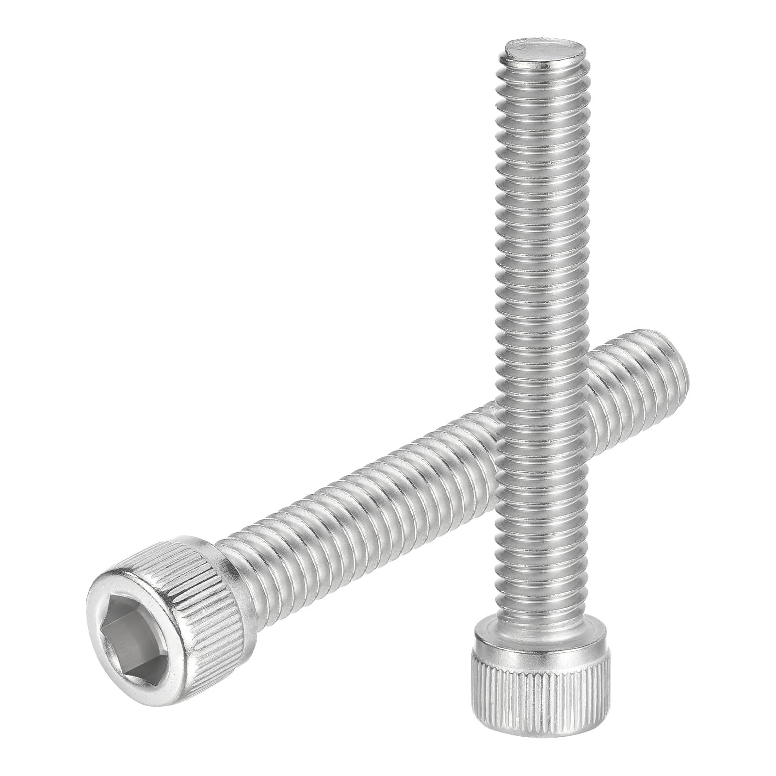 uxcell Hex Socket Bolts (3/8"-16x2-1/2"), 304 Stainless Steel Hex Socket Drive Screws, Silver Tone, 20 Pcs โ image 1