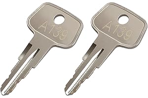 VIDABTE A139 SKS roof Rack Key,Yakima Replacement Key,Replacement Keys for Yakima SKS Ski,Roof Racks,Cargo Box,Carrier Racks and Crossbars with Code Series A139[2 Pack]