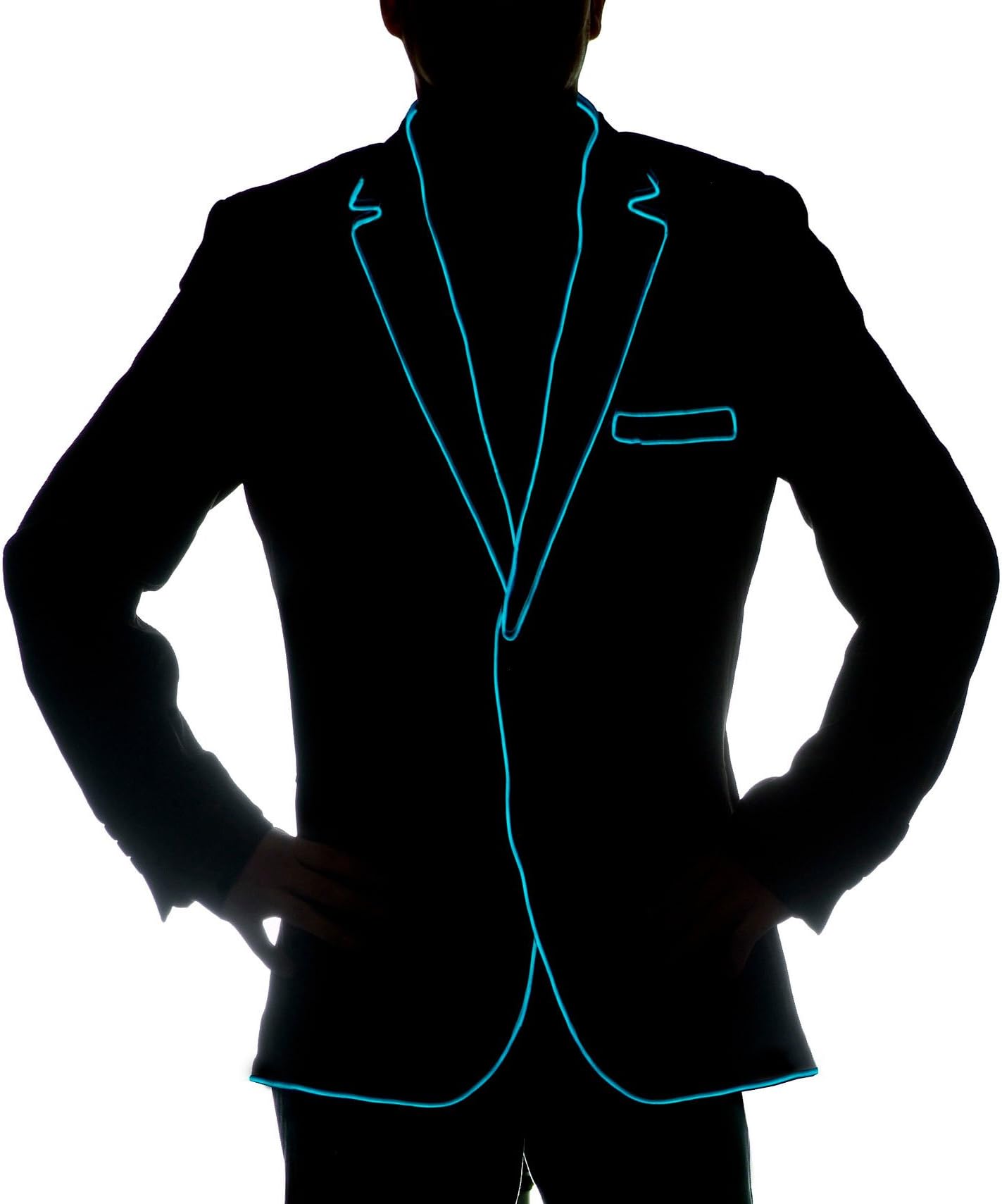 GlowCity Light Up Suit Jacket - Uses Premium EL Wire