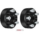 GDSMOTU Wheel Spacers, 5x4.75 for Chevrolet for S10/Corvette/Camaro, for GMC for S15/Sonoma,for Cadillac for Eldorado/XLR, 2 inch Wheel Adapters & Spacers with 12x1.5 Studs 70.5mm Bore 2Pcs Black
