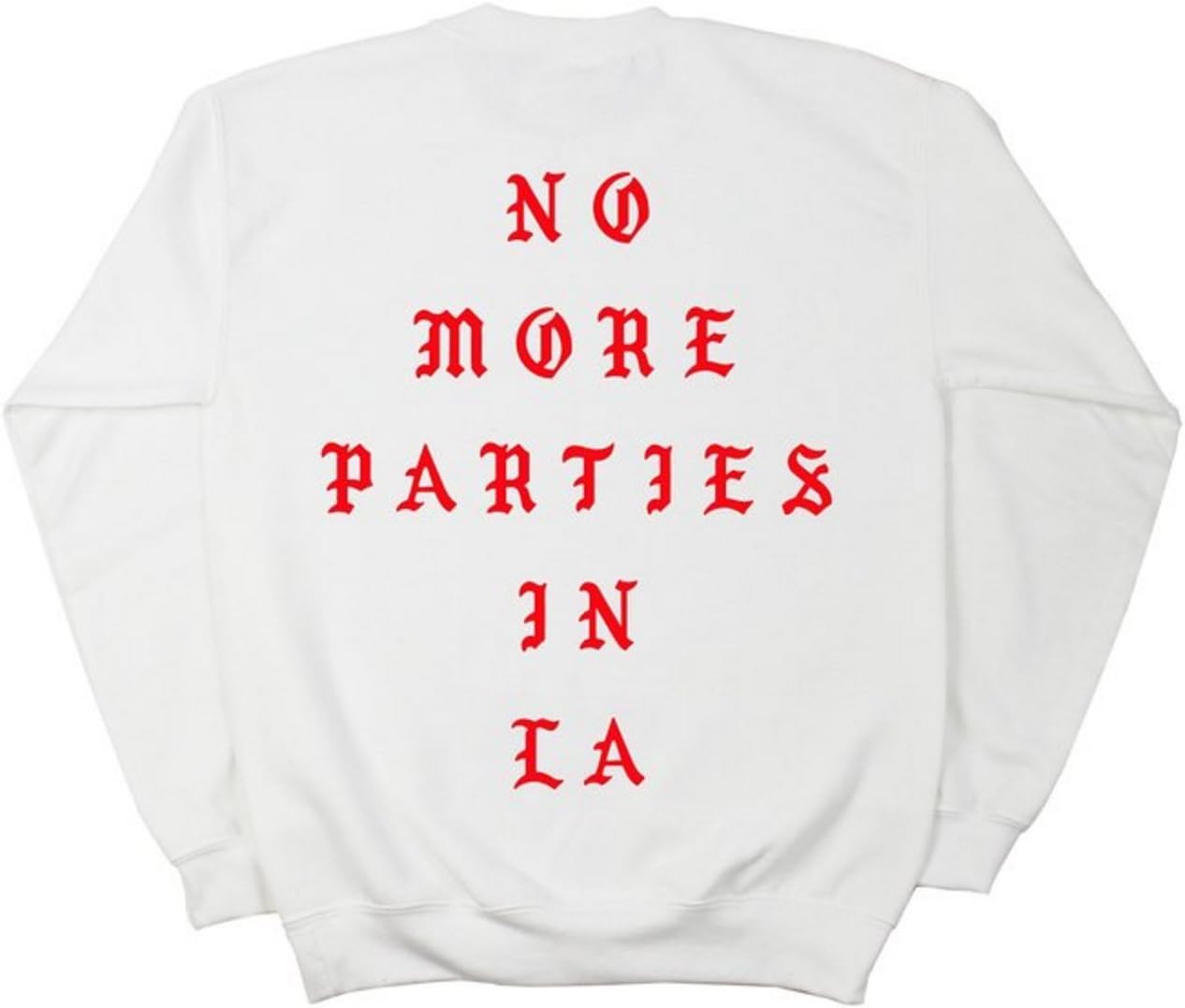 No More Parties in LA Kanye West White Crew Neck Sweatshirt
