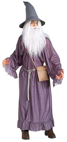 Rubie's 3 16305 - Herr der Ringe Gandalf Kostüm, Standardgröße, braun/grau