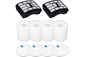 LEMIGE Vacuum Filters Replacement for Shark Rotator Professional Lift-Away NV500 NV501 NV502 NV503 NV505 NV510 NV520 NV552 ZU780 ZU782 ZU785 UV560, 2 Post Filters +4 Foam&Felt Filters, Part # XFF500 & XHF500