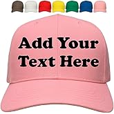 Custom Hats, Custom Caps, Embroidery Hats with Your Text Here, Personalized Baseball Cap with Your Text