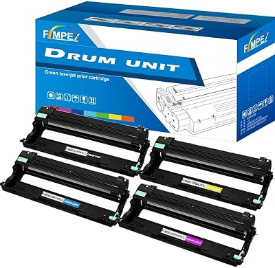 Fimpex DR-243CL Drum Unit Set Compatible with Brother DCP HL MFC Series 4 Pack