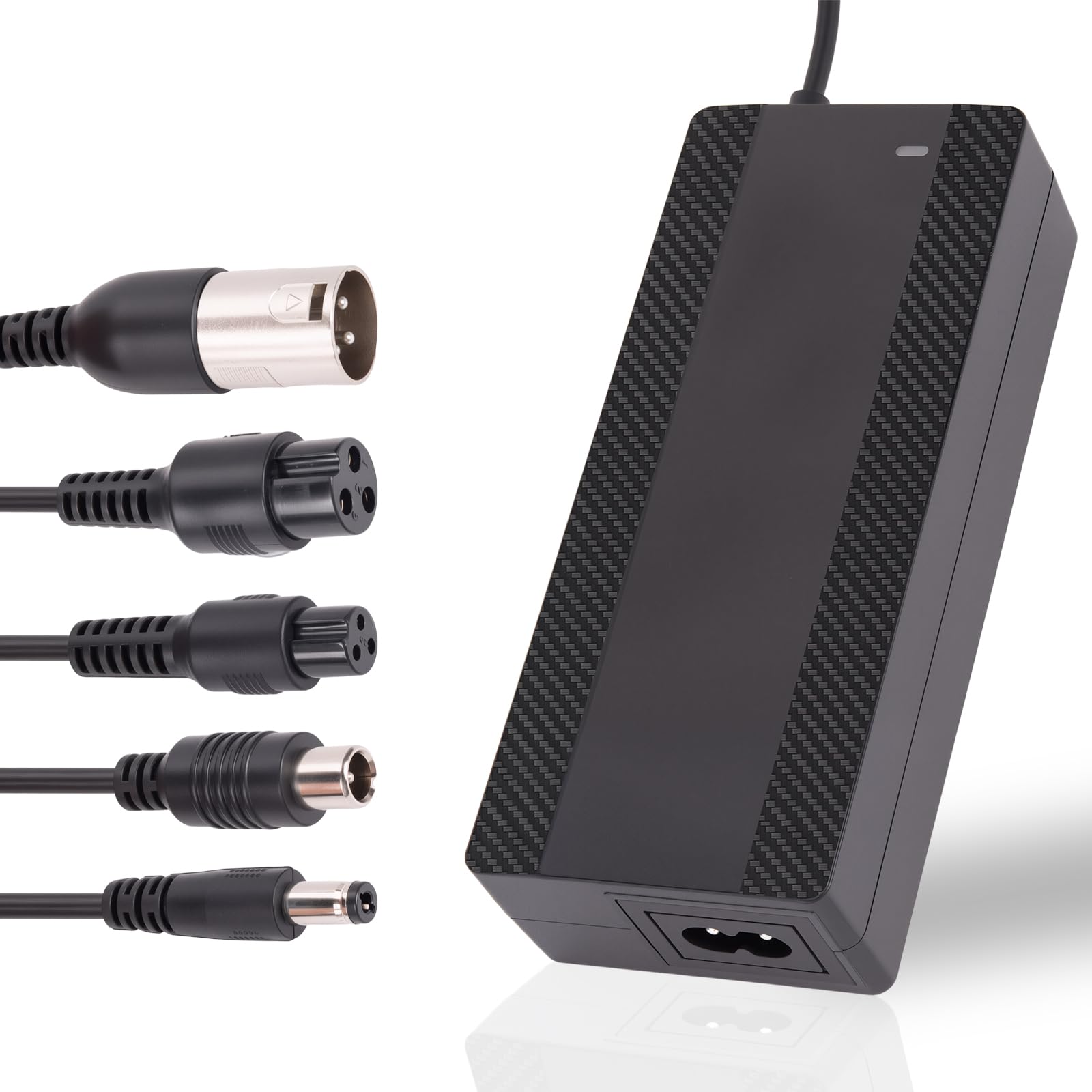 Photo 1 of CraogeCoore 42V 2A Electric Scooter Charger for 36V Lithium Battery, 5-in-1 Plug Ebike Charger for Gotrax, Jetson, Razor, Swagtron, Bird, Segway,UL Certified