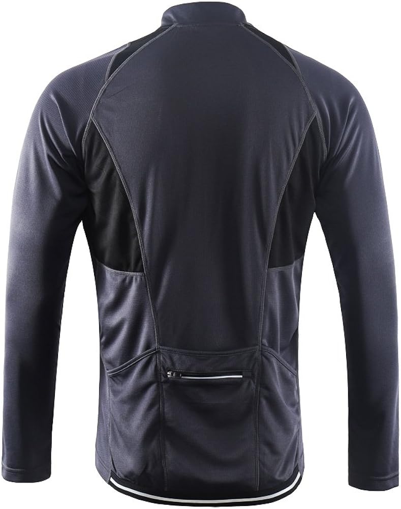 ARSUXEO Men's Half Zipper Cycling Jerseys Long Sleeves MTB Bike Shirts 6031: Clothing