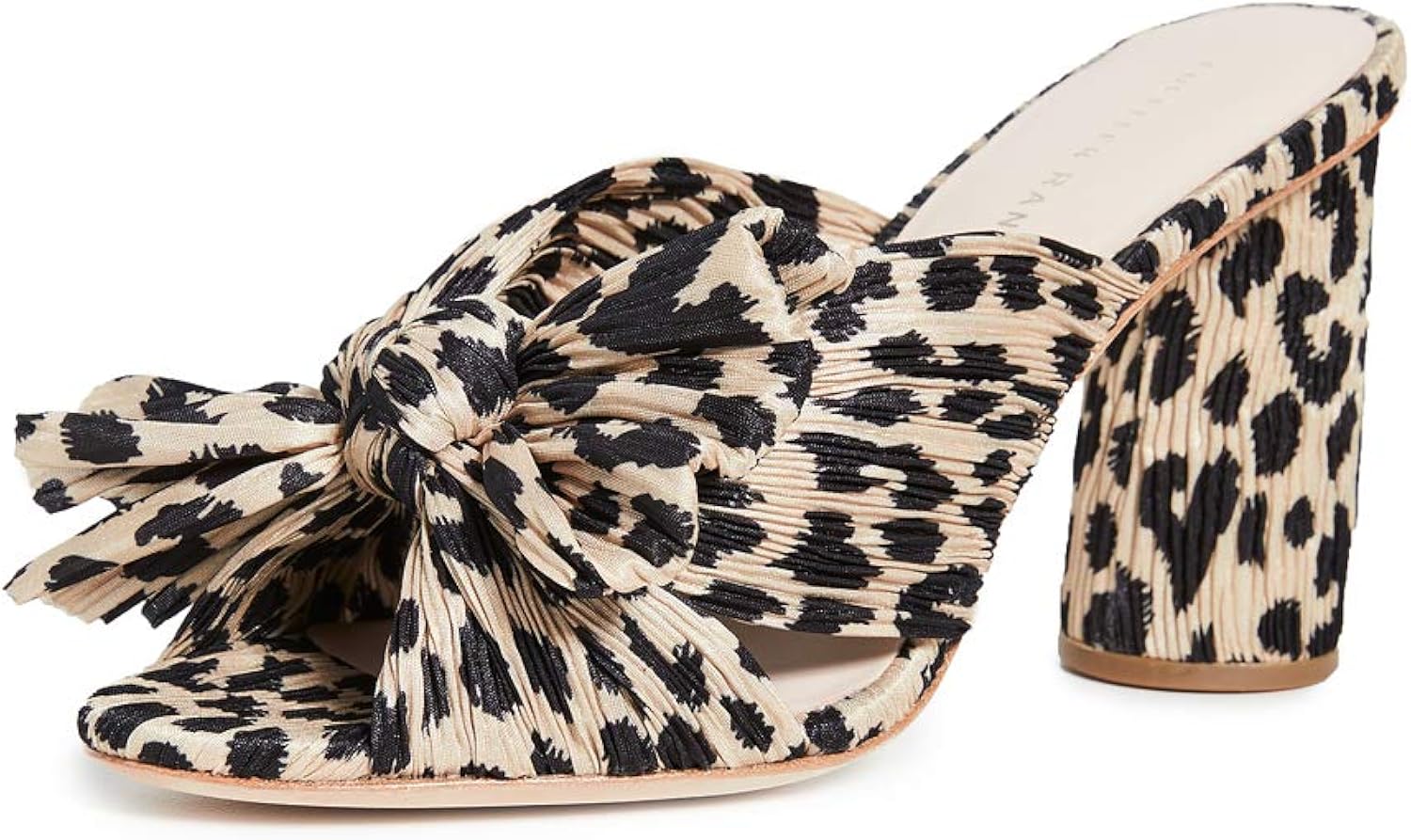 loeffler randall penny knot mule leopard