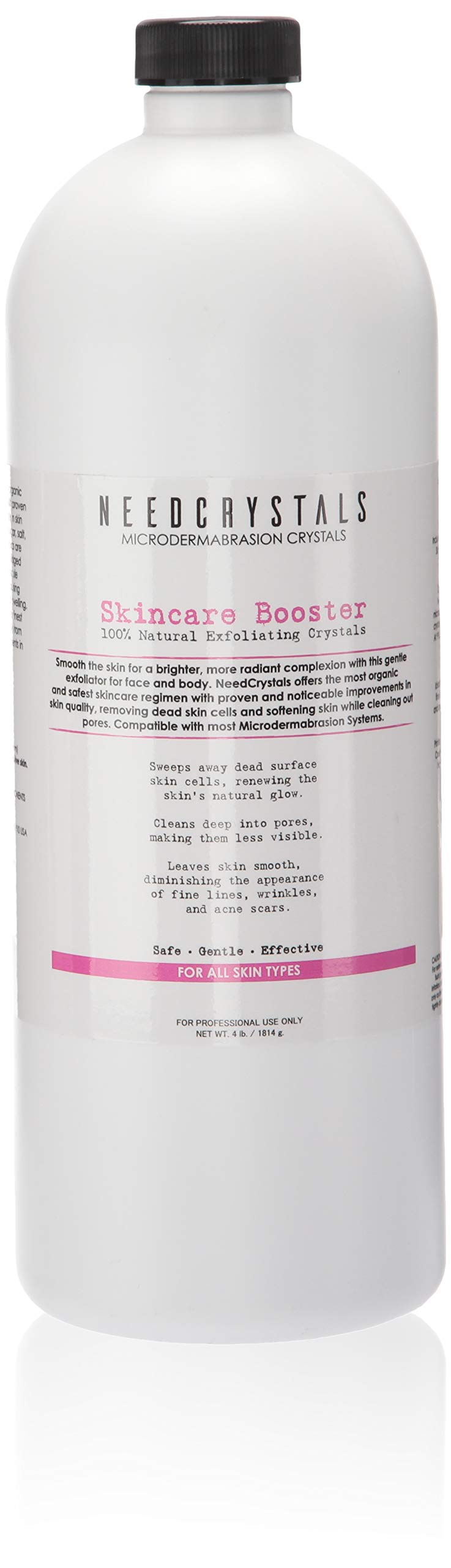 Microdermabrasion Crystals (1.81 kg, 100 Grit) All-Natural Rejuvenating Skin Face Exfoliator Treatment for Dull or Dry Skin, Wrinkles, Blemishes, Scars & More by NeedCrystals