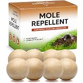 KQCWKH Mole Repellent, Gopher Repellent, Groundhog Repellent Outdoor 8P | Vole Repellent Outdoor, Armadillo Repellent, Mole Deterrent for Yard, Lasts Up To 3 Months