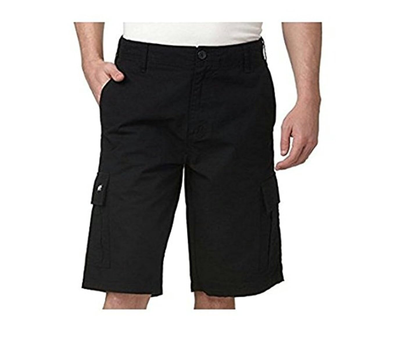 Zoo York Men's Commander Cargo Shorts, 30, Black Clothing