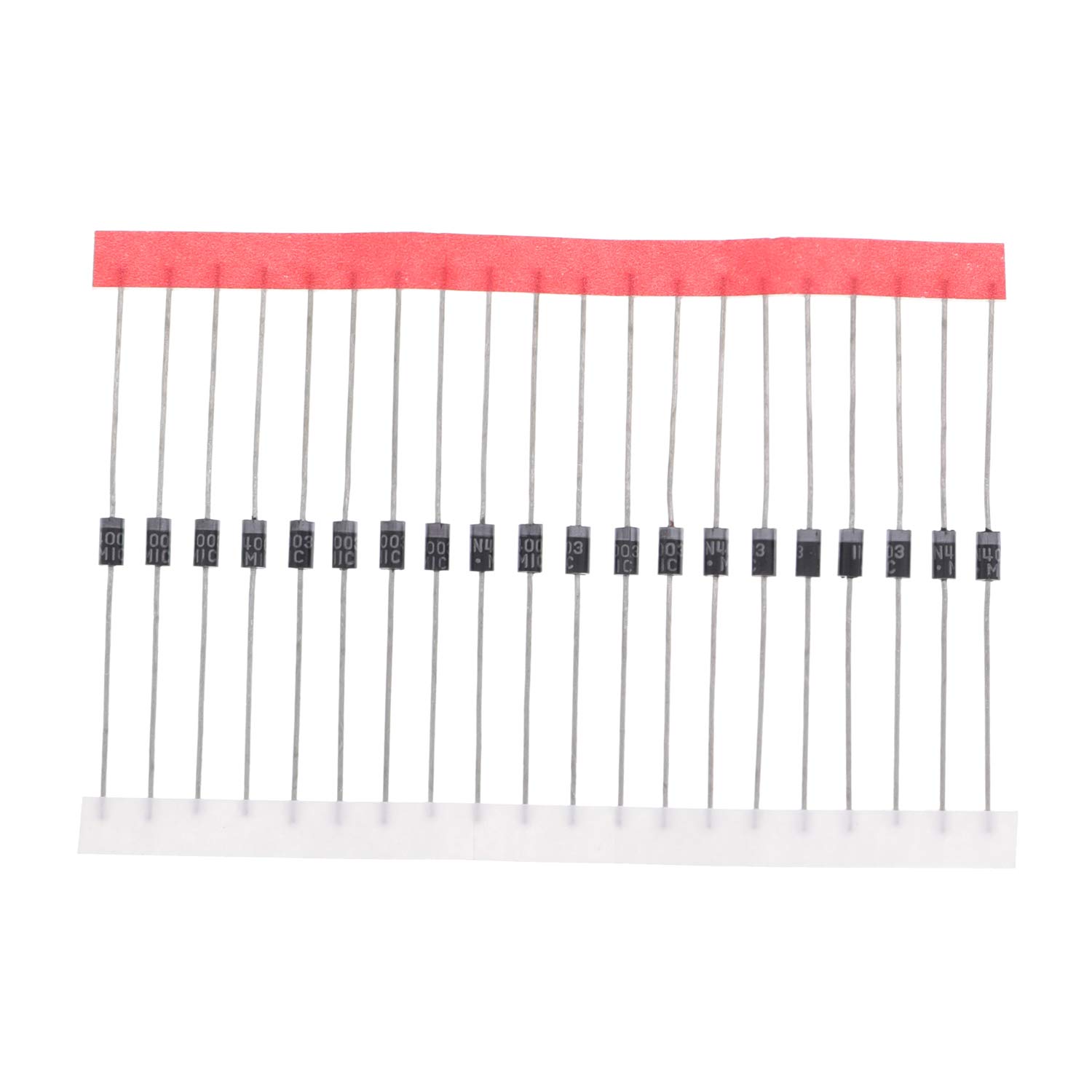 HUABAN 100PCS 1N4003 Rectifier Diode 1A 200V DO-41 (DO-204AL) Axial 4003 1 Amp 200 Volt