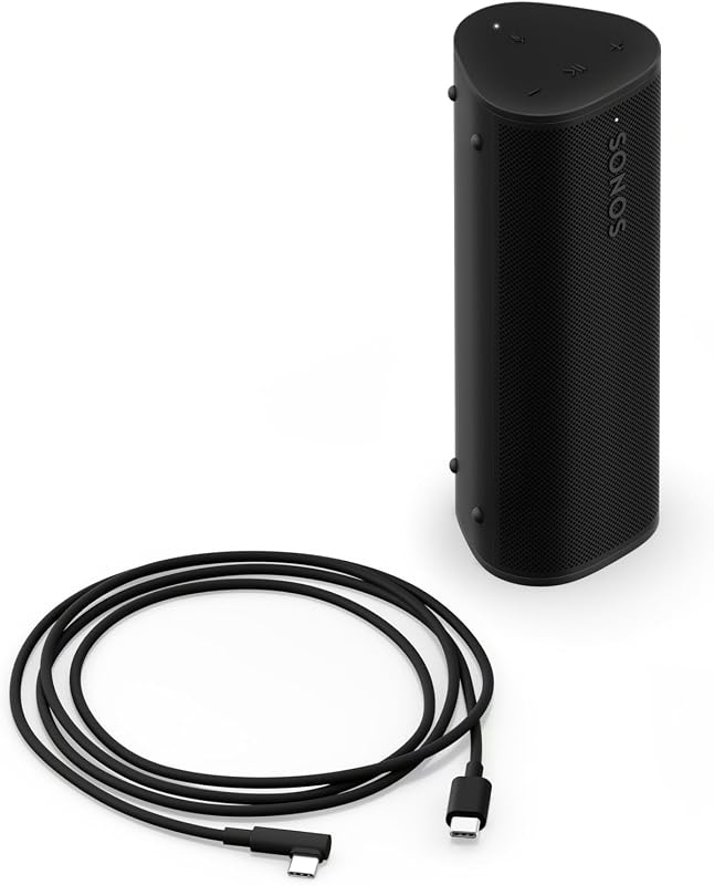 Roam 2 Altavoz inalámbrico portátil y ultracompacto - Impermeable - 10 Horas de autonomía - Negro