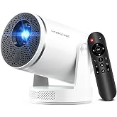 Mini Projector with Wifi 6 and Bluetooth 5.4, Smart Portable Projector 4K Support, Android 14 &amp; 400 ANSI, Auto Focus &amp; Keystone, 1080P Small Proyector Magcubic HY320Pro for Bedroom, Movie, Outdoor