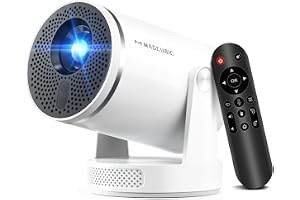 Magcubic Mini Projector 400 ANSI, Android 14 Projector with Wifi 6 and Bluetooth 5.4, Auto Focus & Keystone Correction, 1080P Portable Proyector 4K Support, HY320Pro for Bedroom, Home Movie, Outdoor