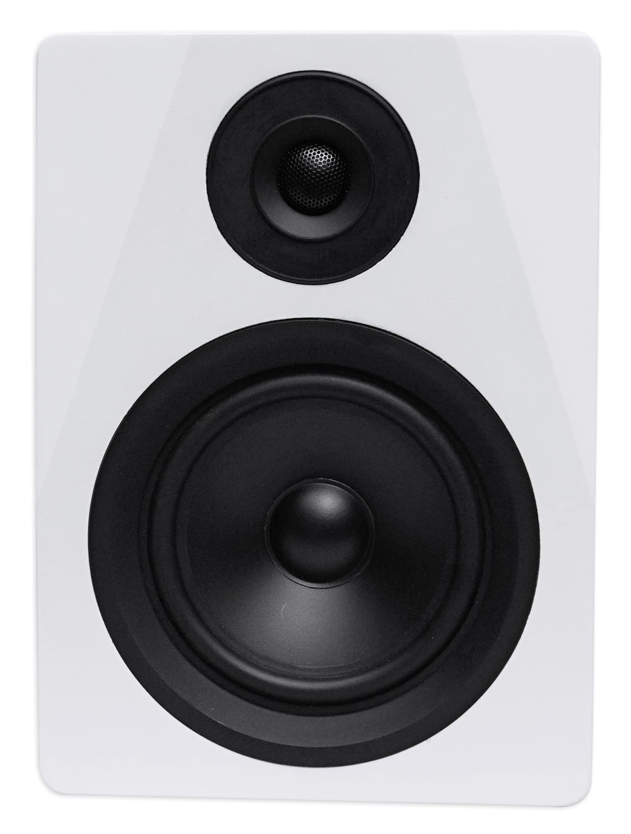 Rockville DPM8W 8" 2-Way 300W White Active/Powered Studio - View #8