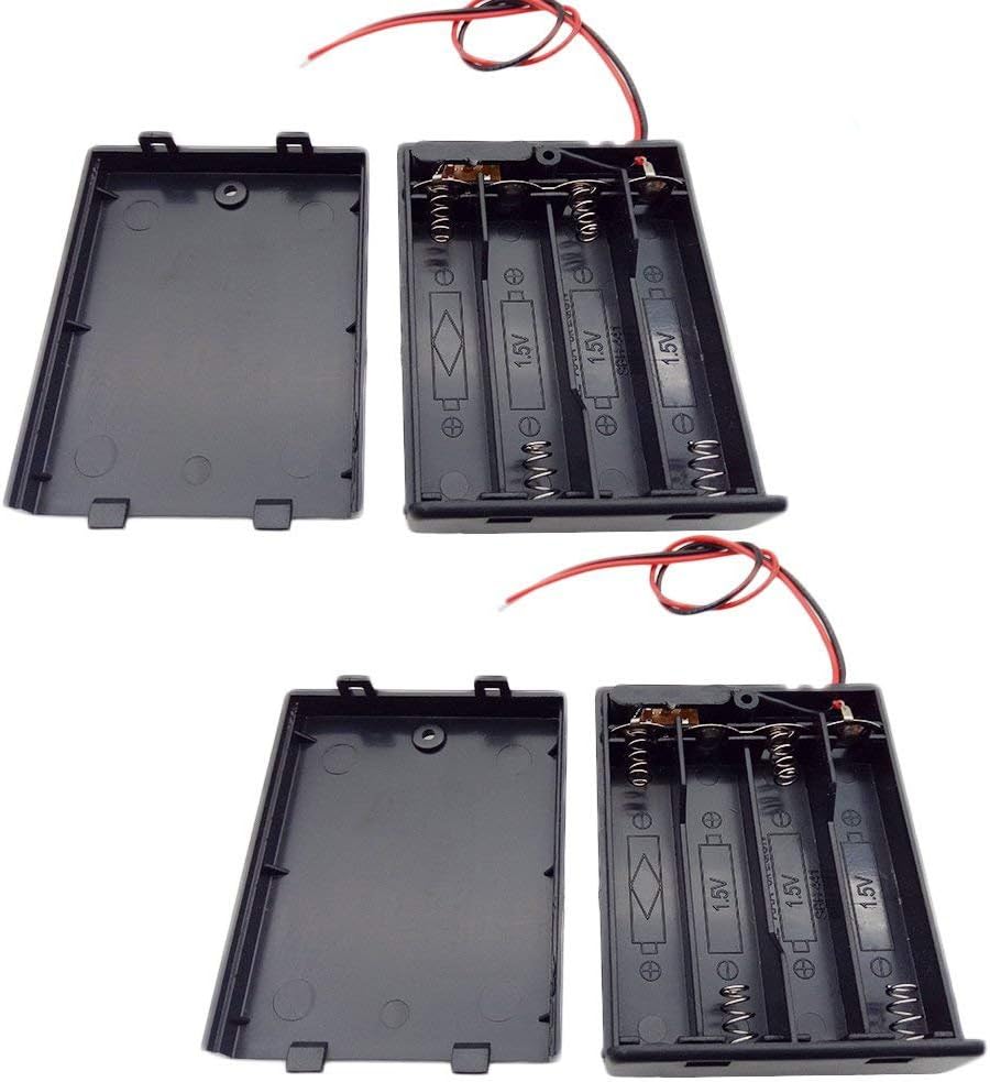 Waykino 6pcs 4 AA Battery Pack Holder Case with ON/Off Switch (4AA, 6-Pack)