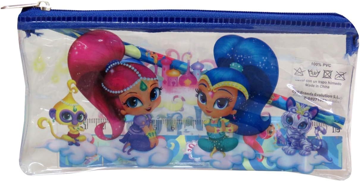 Shimmer and Shine - Flat pencil case stationery (CYP Imports gs-412-ss), Multicoloured, 0