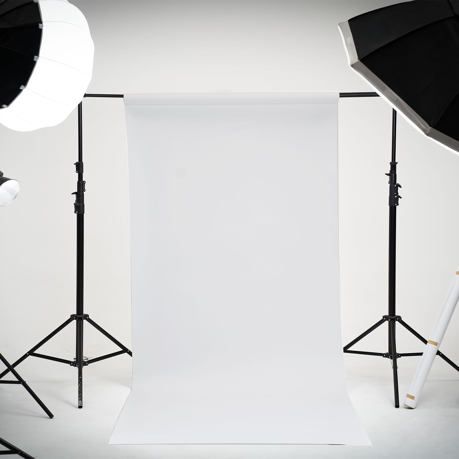 Kate Seamless Paper Backdrop for Photography White Photo Backdrop Paper (106.8''x32.8' Arctic White)