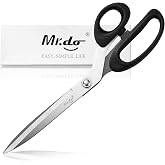 Mr.do Fabric Scissors 10 inch Sewing Scissors All Purpose Sharp Heavy Duty Fabric Scissors for Cutting Clothes Leather Classic Stainless Steel Professional Fabric Shears for Tailor Office Home