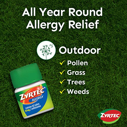 Zyrtec 24 Hour Allergy Relief Tablets with Cetirizine HCl Antihistamine, 90 ct & Benadryl Extra