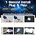 HIKARI Extremely Bright 3030 Chipset LED Bulbs for Car Interior Dome Map Door Courtesy License Plate Lights Compact Wedge T10 168 194 2825 Xenon White Pack of 10