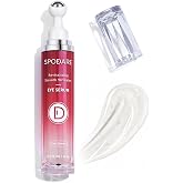 SPODARE Caffeine and Retinol Under Eye Serum for Dark Circles, 0.5 Fl Oz | 360-degree massage ball pairs with hyaluronic acid, niacinamide and peptides to help refresh puffy, tired-looking eyes