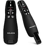 Aoleca USB Wireless Presenter Presentation Remote Powerpoint Clicker with Laser Pointer 2.4GHz Remote Control Pen