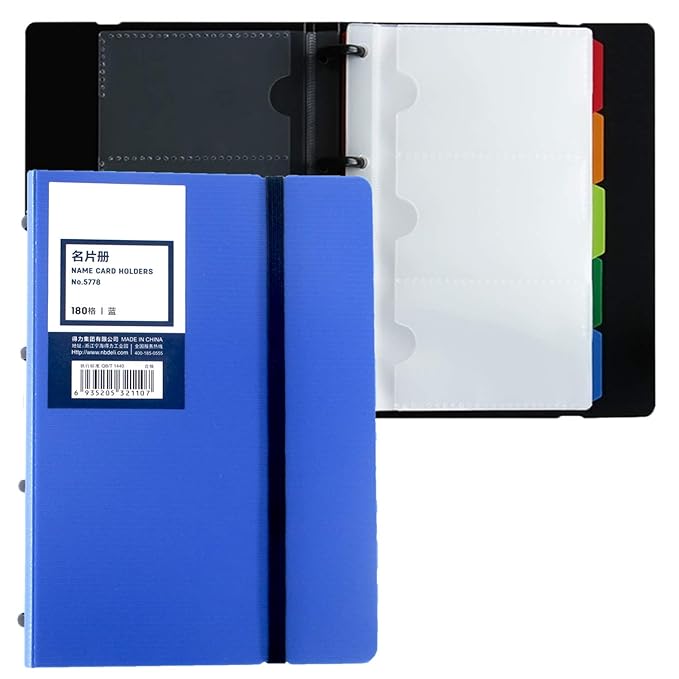 TLBTEK 180 Big Binder MultiBusiness Card Hold Organizer Pamphlet