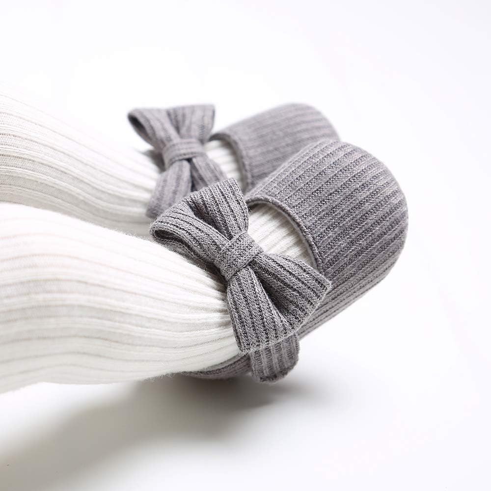  | Ohwawadi Infant Baby Boys Girls Slippers Cozy Fleece Booties Soft Bottom Warm Cartoon Socks Newborn Crib Shoes | Mary Jane