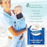 Lucky Baby Ring Sling with Breathable, Quick-Dry Mesh Fabric - Fashionable & Adjustable Carrier, Excellent for Summers, Beach, Pool & Shower. Suitable for Infants to Toddlers and all yr babywearing.