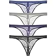 Zegoo Men's Thongs Transparent Super Thin Underpants
