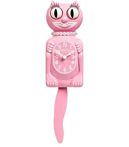 Amazon.com: Pink Satin Miss Kitty-Cat Klock : Home & Kitchen