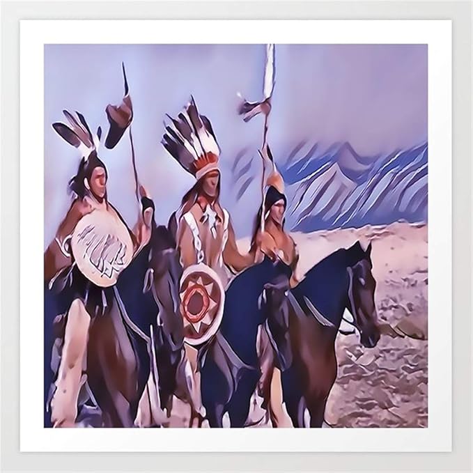 DIY Painting by numbers native-american-indian-chief-prints Frameless
