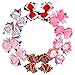 Imanom 12Pcs Baby Girl Hair Bows,Ribbon Design Hair Clips For Teens Baby Girls Babies Toddlers