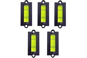 LAIESYA 5Pcs RV Standard Level with Mounted Ear Bubble Spirit Levels for Leveling Camper, RV Travel Trailer, Car Camping, Turntable, TV Mounts, Phonograph, Tripod