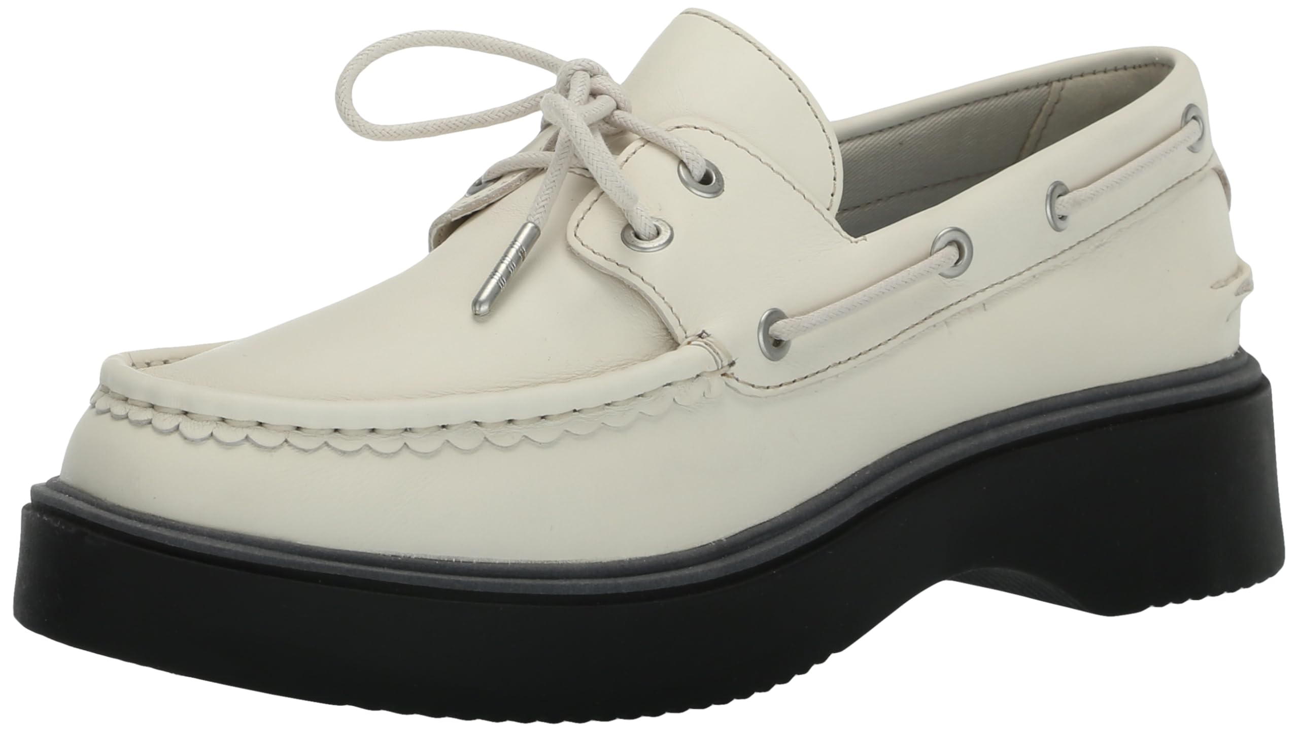 Sperry Ladies Footwear Women’s Bayside Boat Shoe, White, 6