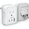 1 Pack Switzerland Travel Plug Adapter, VINTAR Foldable Type J Adapter Switzerland with 2 AC Outlets 3 USB Ports(2 USB C), Switzerland Power Adapter for US to Switzerland Rwanda Liechtenstein