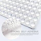 LLRY 100 Pcs Clear Rubber Bumpers 8mm x 3mm Self Adhesive Cabinet Drawer Pads view 5