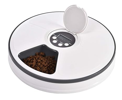 Ancaixin 6 Meal Automatic Pet Feeder For Cats And Dogs With