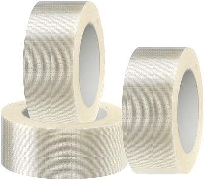 Edenpack 3x 50mm x 50m Crossweave Filament Tape Extra Strong Bi-Directional