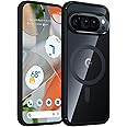 TAURI for Google Pixel 9 Case/Pixel 9 Pro Case, Compatible with Magsafe, Military-Grade Protection, Yellowing Resistant, Scratch-Resistant Back, Shockproof Slim Phone Case for Pixel 9/9 Pro, Black