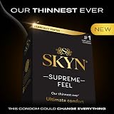 SKYN Supreme Feel Condoms 10 Count Latex Free Regular Size 53mm Wide view 2